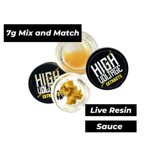 7g High Voltage Extracts Live Resin and Sauce – Mix