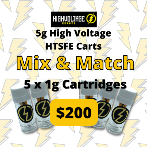 5 High Voltage Extracts HTFSE Cartridges – Mix and Match