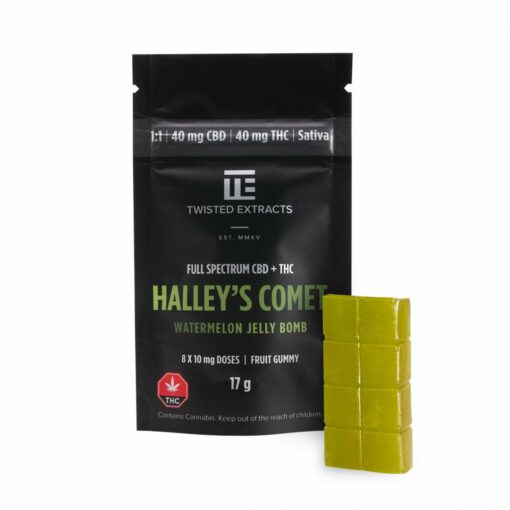 Halley’s Comet 1:1 Jelly Bomb (40:40mg THC:CBD)